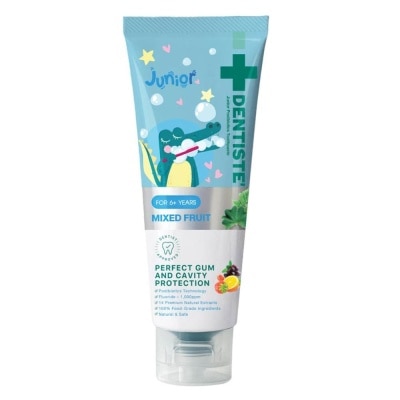 DENTISTE Kids Postbiotics Toothpaste Mixed Fruit Flavor For 6yrs old Above (For Perfect Gum & Cavity Protection) 60g