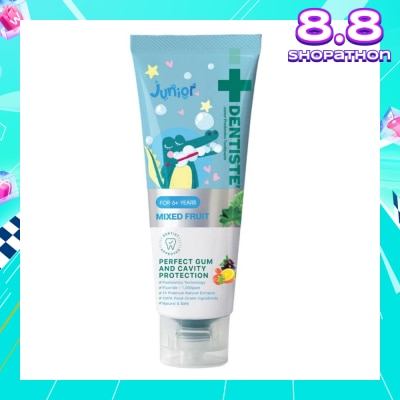 DENTISTE Kids Postbiotics Toothpaste Mixed Fruit Flavor For 6yrs old Above (For Perfect Gum & Cavity Protection) 60g