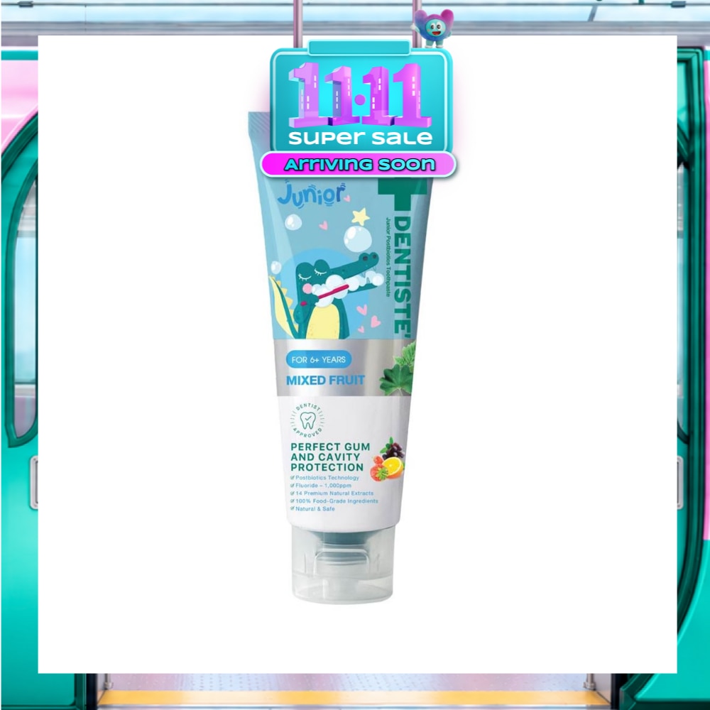 Kids Postbiotics Toothpaste Mixed Fruit Flavor For 6yrs old Above (For Perfect Gum & Cavity Protection) 60g image