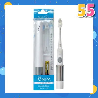 KISS YOU Ionpa DM 011 White Toothbrush 1s (Battery Included)
