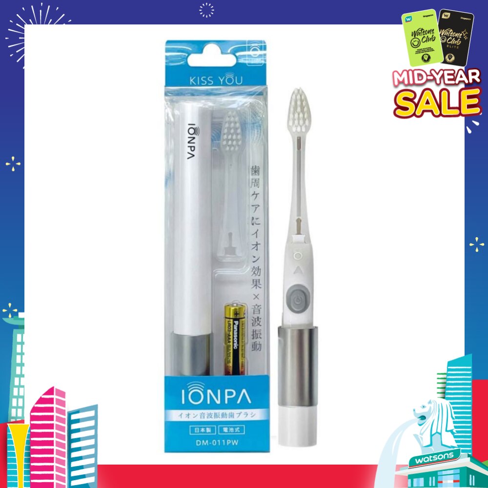 Ionpa DM 011 White Toothbrush 1s (Battery Included)