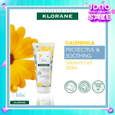 KLORANE Bebe Gentle Cleansing Calendula Gel (Suitable For Baby From Birth, Tear-Free, For Hair & Body) 200ml