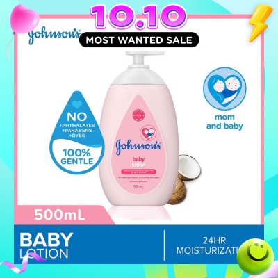 JOHNSON'S Baby Baby Regular Moisturizing Lotion 24H Moisturization 500ml image