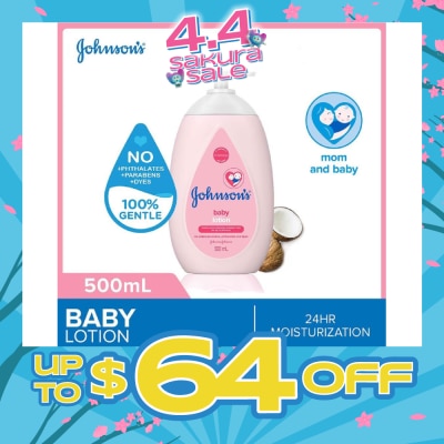JOHNSON'S Baby - Baby Regular Moisturizing Lotion 24H Moisturization 500ml