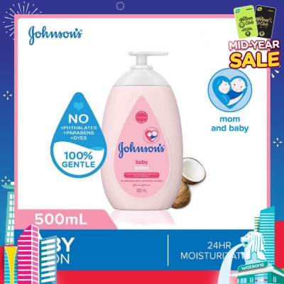 JOHNSON'S Baby Baby Regular Moisturizing Lotion 24H Moisturization 500ml