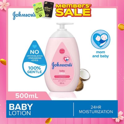 JOHNSON'S Baby Baby Regular Moisturizing Lotion 24H Moisturization 500ml