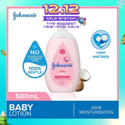 JOHNSON'S Baby Baby Regular Moisturizing Lotion 24H Moisturization 500ml