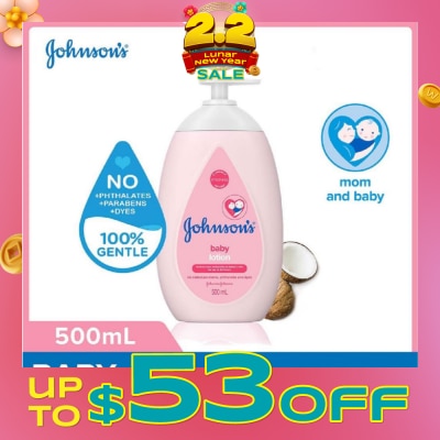 JOHNSON'S Baby Baby Regular Moisturizing Lotion 24H Moisturization 500ml