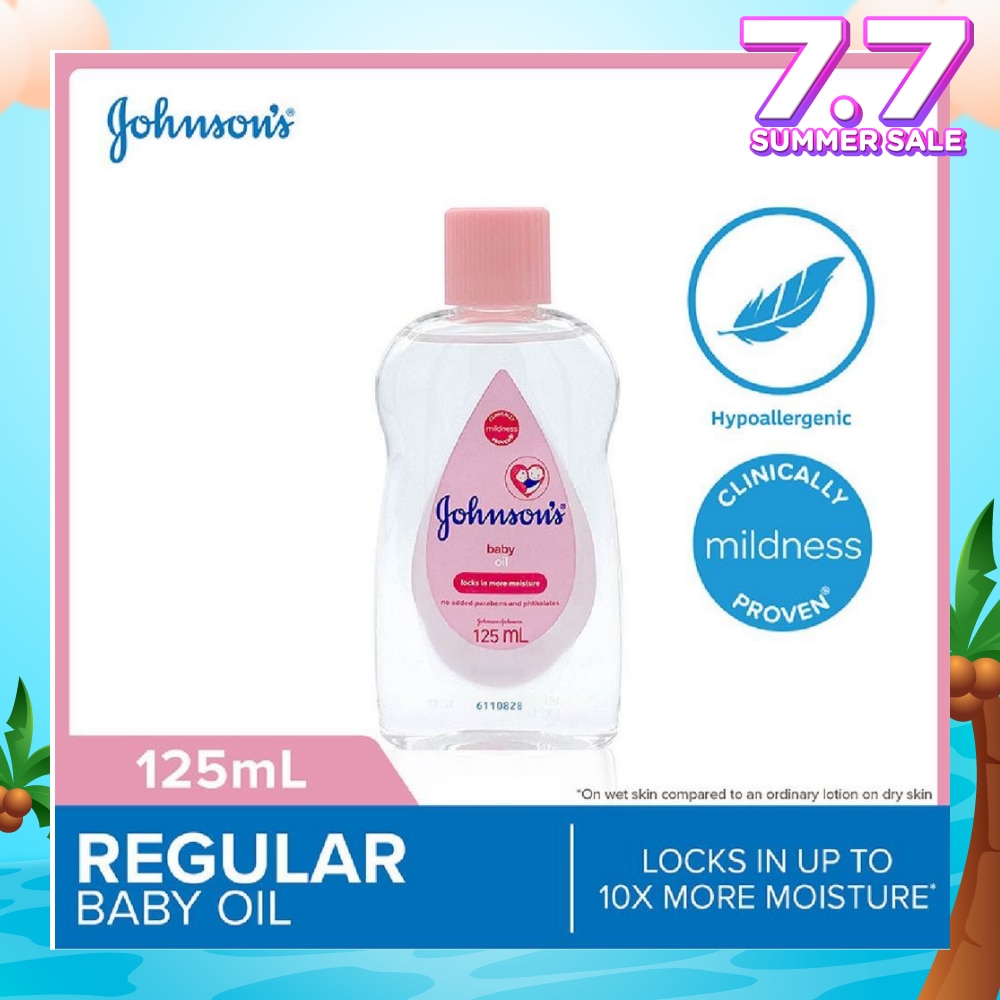 Baby Regular Moisturizing Baby Oil Locks In Moisture 125ml