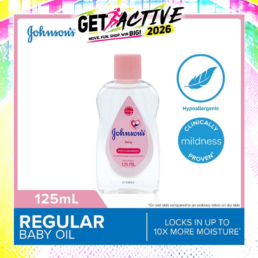 Baby Regular Moisturizing Baby Oil Locks In Moisture 125ml image