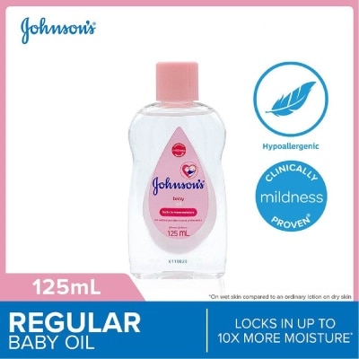 JOHNSON'S BABY Baby Regular Moisturizing Baby Oil Locks In Moisture 125ml