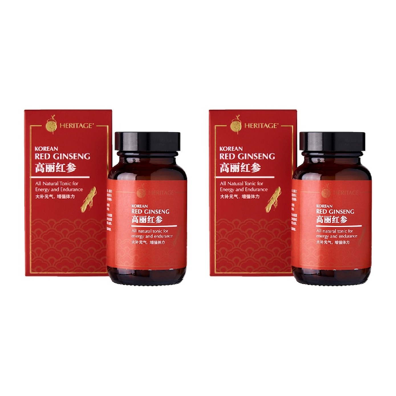 Korean Red Ginseng Vegicaps 60s x 2 image