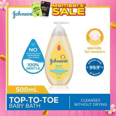 JOHNSON'S Baby Baby Top-To-Toe Baby Bath 500ml