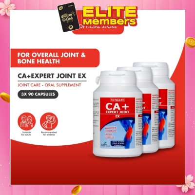 NUTRILIFE CA+ Expert Joint EX Veggiecap Supplement Packset (Dual Action for Joint & Bones) 90s x 3