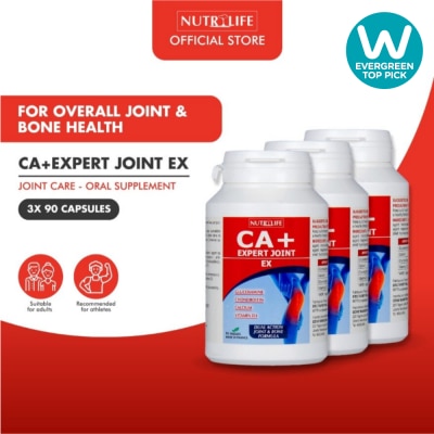 NUTRILIFE CA+ Expert Joint EX Veggiecap Supplement Packset (Dual Action for Joint & Bones) 90s x 3 image