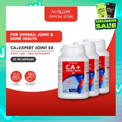NUTRILIFE CA+ Expert Joint EX Veggiecap Supplement Packset (Dual Action for Joint & Bones) 90s x 3