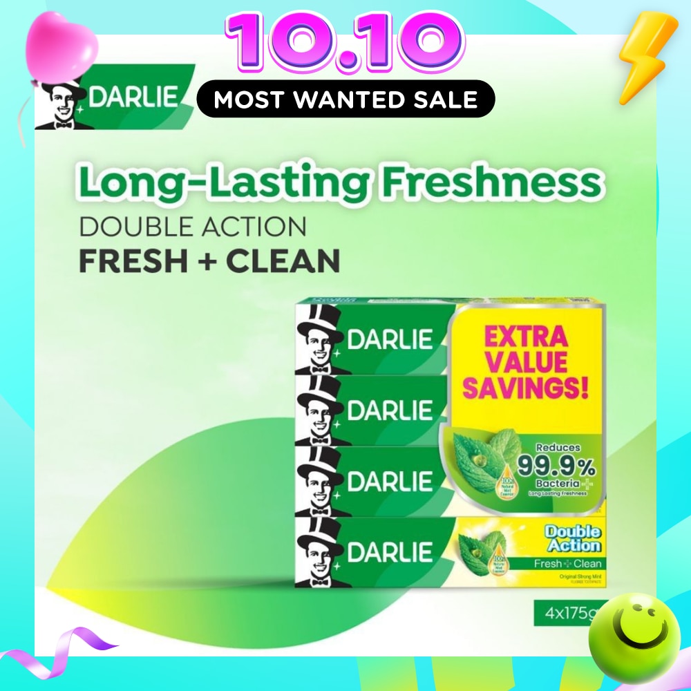 Double Action Freshness Toothpaste Value Pack 175g x 4s image