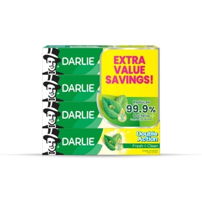 DARLIE Double Action Toothpaste Fresh + Clean Packset (Effectively Reduces Oral Bacteria) 175g X 4s