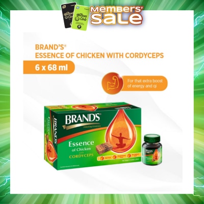 BRAND'S - Brands Essence of Chicken with Cordyceps 6x70g