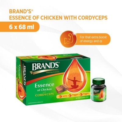 BRAND'S Brands Essence of Chicken with Cordyceps 6x70g