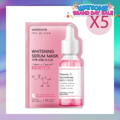 WATSONS Watsons Whitening Serum Mask 5 sheets