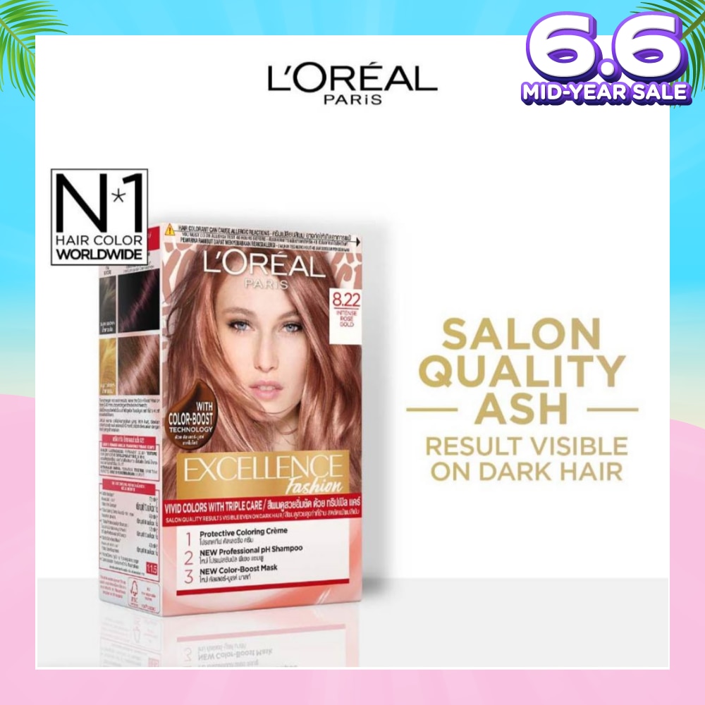 Fashion Hair Colour #8.22 Intense Rose Gold 172ml