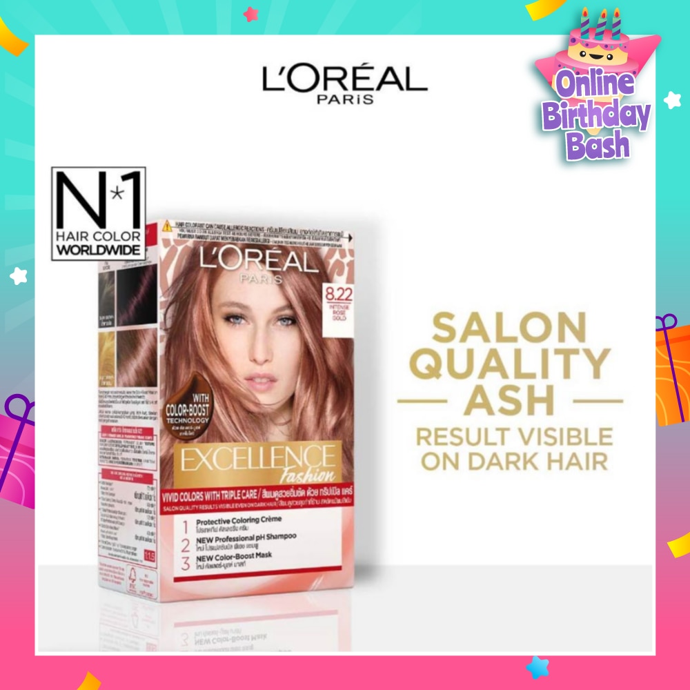 Fashion Hair Colour #8.22 Intense Rose Gold 172ml