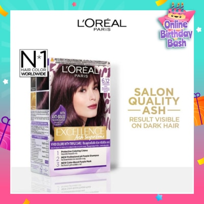 L'OREAL PARIS EXCELLENCE Fashion Hair Colour #6.12 Lavender Ash 172ml