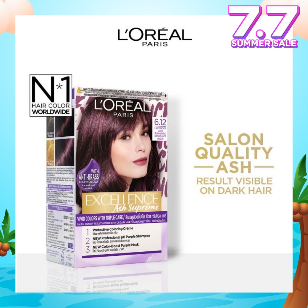 L'OREAL PARIS EXCELLENCE Fashion Hair Colour #6.12 Lavender Ash 172ml