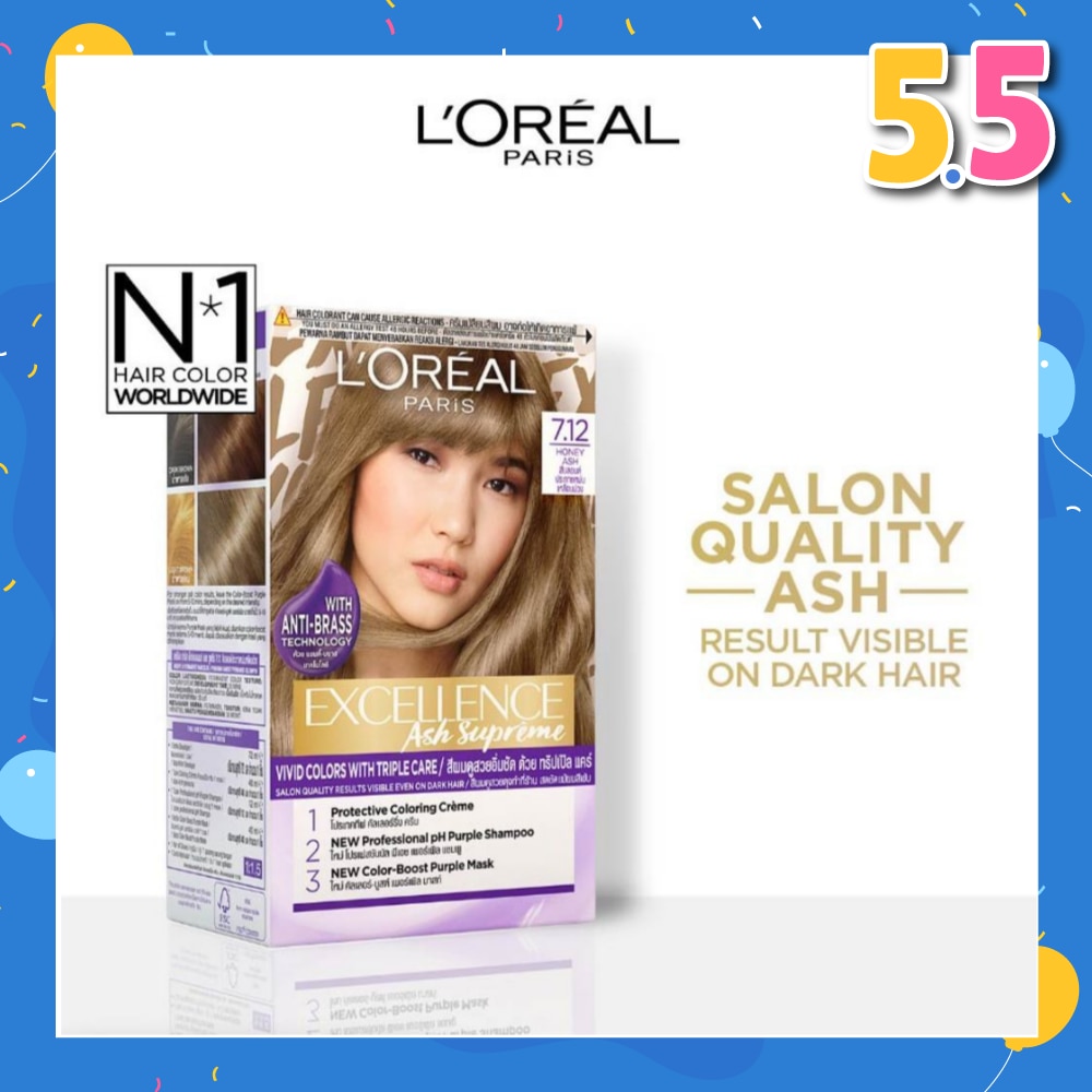 Fashion Hair Colour #7.12 Honey Ash 172ml
