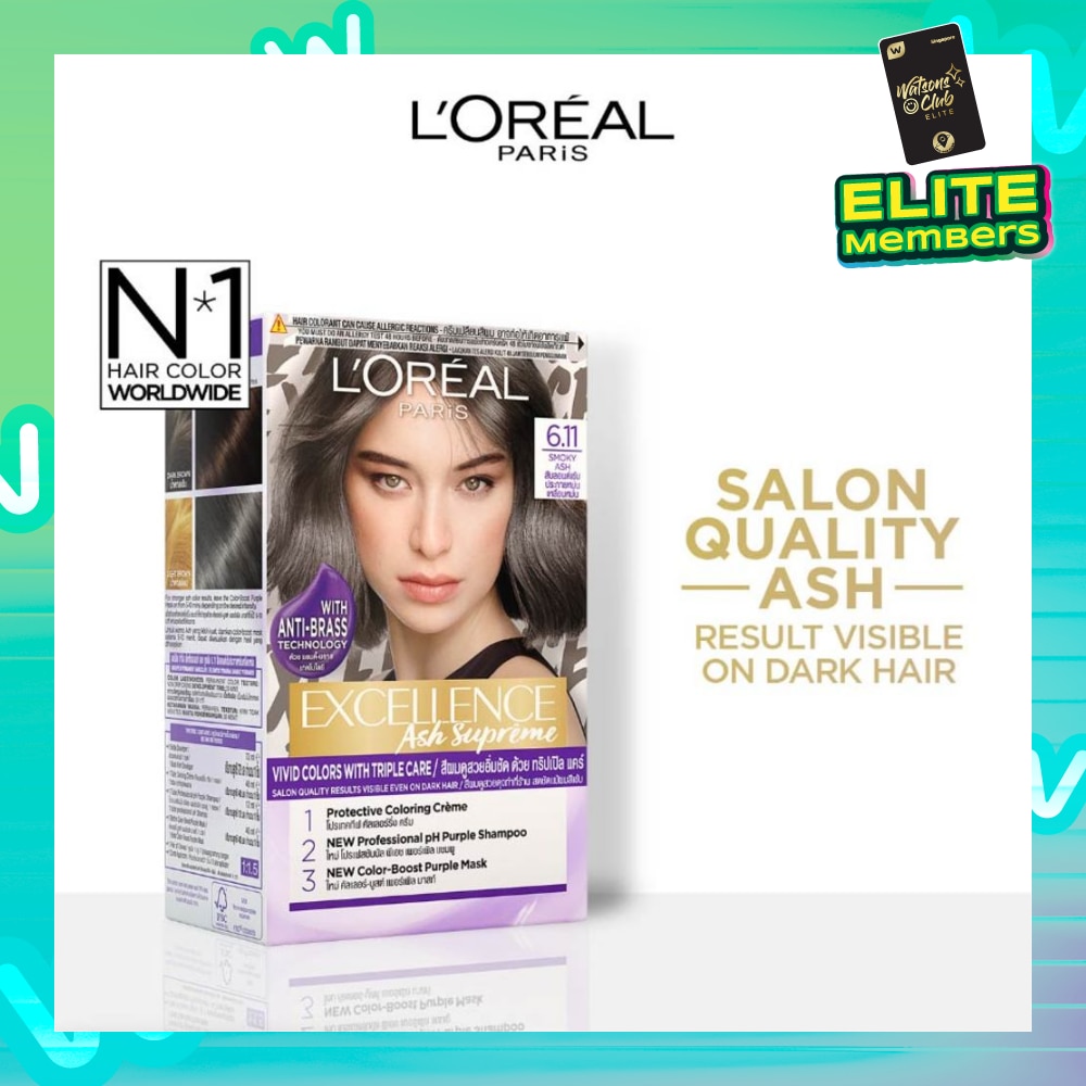 L'OREAL PARIS EXCELLENCE Fashion Hair Colour #6.11 Smoky Ash 172ml