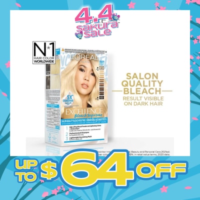 L'OREAL PARIS EXCELLENCE - Salon Quality Bleach (Suitable for All Hair Types including Dark Hairs) 245g