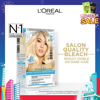 L'OREAL PARIS EXCELLENCE Salon Quality Bleach (Suitable for All Hair Types including Dark Hairs) 245g