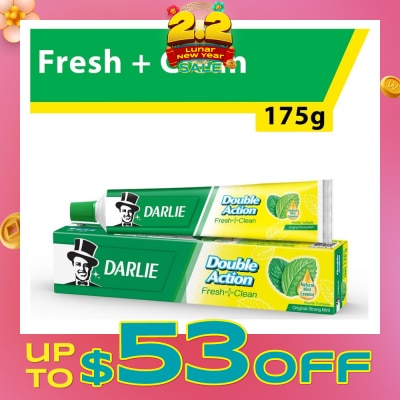 DARLIE Double Action Freshness Toothpaste Fresh + Clean Original Mint 175g