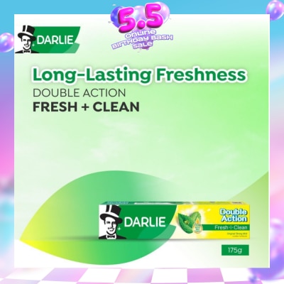 DARLIE - Double Action Freshness Toothpaste Fresh + Clean Original Mint 175g