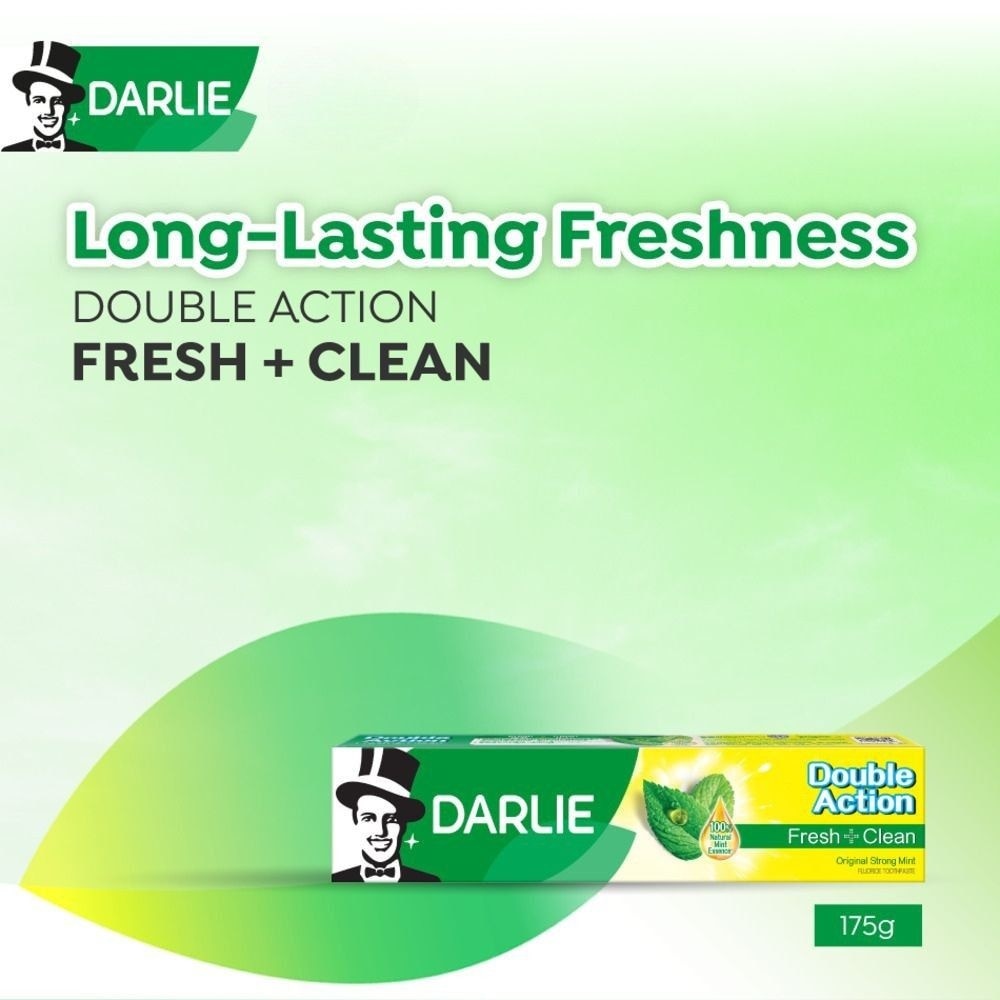 Double Action Freshness Toothpaste Fresh + Clean Original Mint 175g