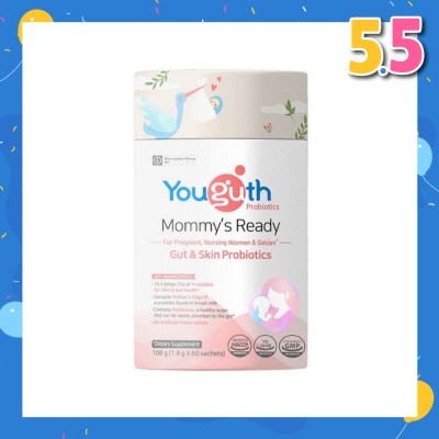 YOUGUTH PROBIOTICS Mommy's Ready Gut & Skin Probiotics Dietary Supplement Sachet 1.8g x 60s