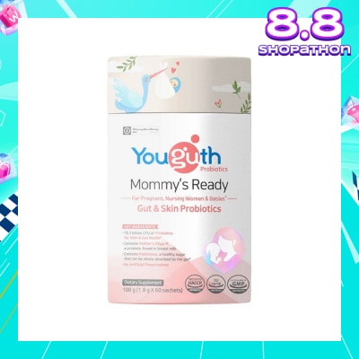 YOUGUTH PROBIOTICS Mommy's Ready Gut & Skin Probiotics Dietary Supplement Sachet 1.8g x 60s