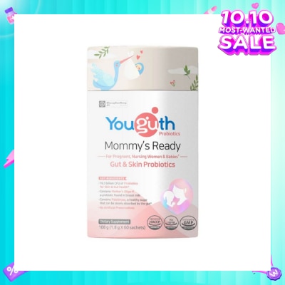 YOUGUTH PROBIOTICS Mommy's Ready Gut & Skin Probiotics Dietary Supplement Sachet 1.8g x 60s