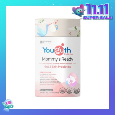 YOUGUTH PROBIOTICS Mommy's Ready Gut & Skin Probiotics Dietary Supplement Sachet 1.8g x 60s