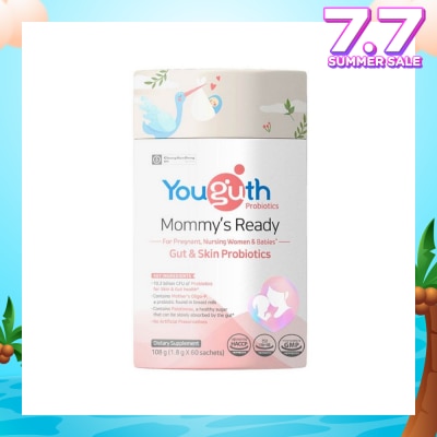 YOUGUTH PROBIOTICS Mommy's Ready Gut & Skin Probiotics Dietary Supplement Sachet 1.8g x 60s