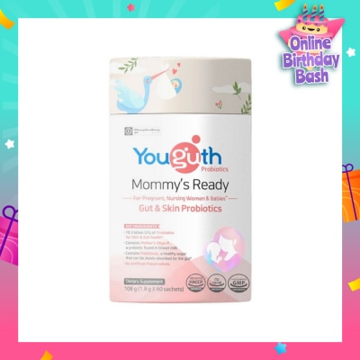 YOUGUTH PROBIOTICS Mommy's Ready Gut & Skin Probiotics Dietary Supplement Sachet 1.8g x 60s