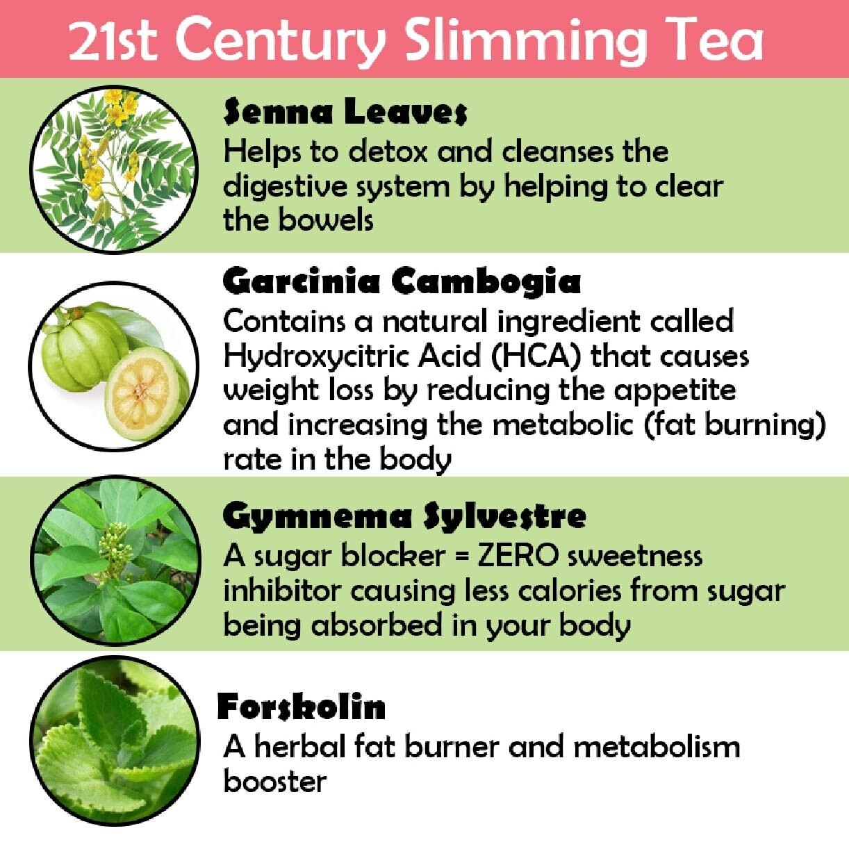 100% Herbal Slimming Caffine Free Tea Natural Tea Bags (Increase Metabolic Activity) 2g x 24s