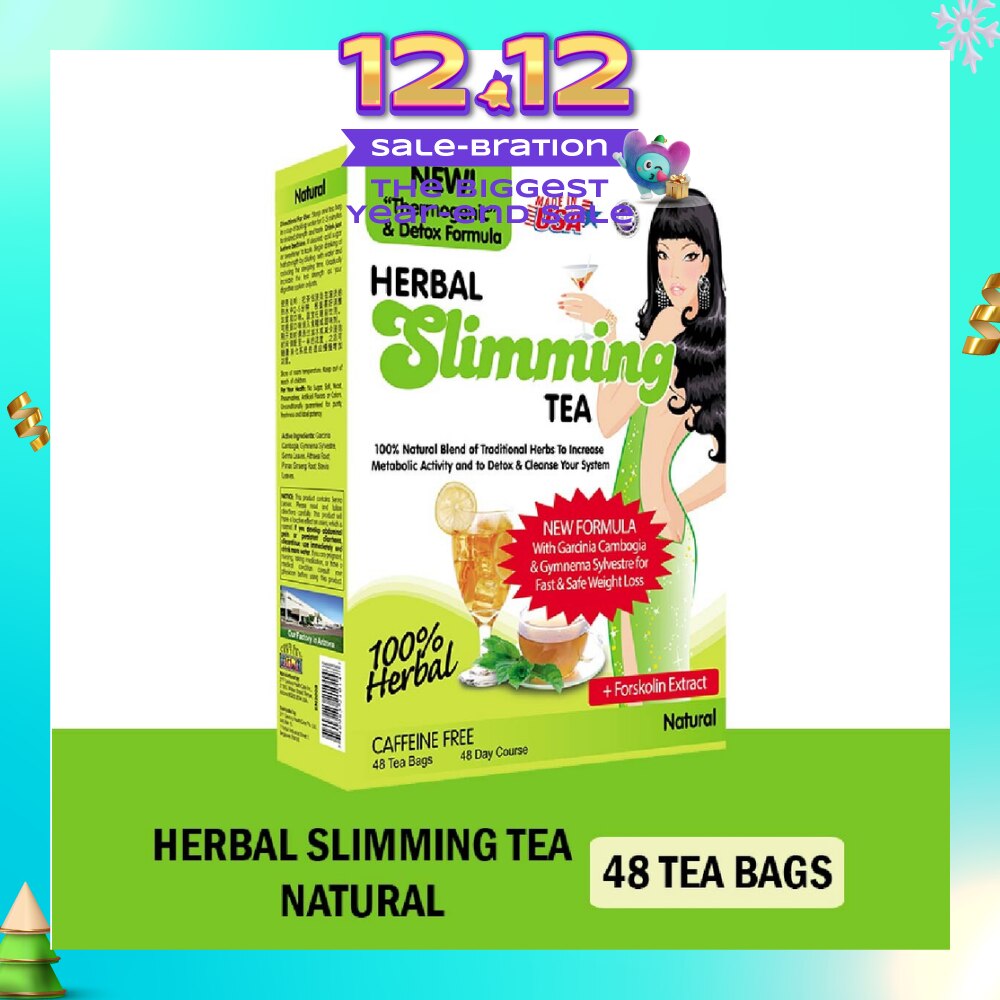 100% Herbal Slimming Caffine Free Tea Natural Tea Bags 2g x 48s