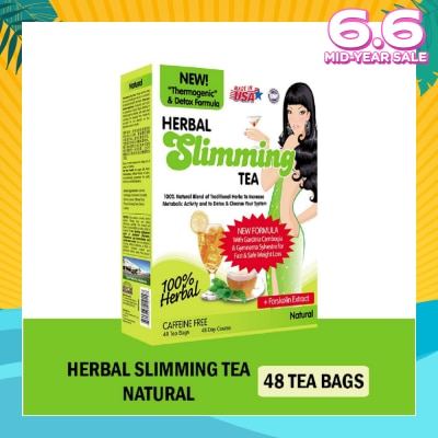 21ST CENTURY 100% Herbal Slimming Caffine Free Tea Natural Tea Bags (Increase Metabolic Activity) 2g x 24s