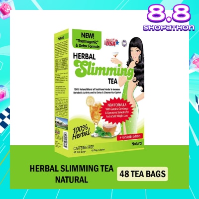 21ST CENTURY 100% Herbal Slimming Caffine Free Tea Natural Tea Bags (Increase Metabolic Activity) 2g x 24s