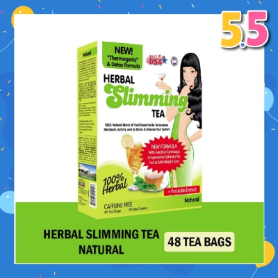 21ST CENTURY 100% Herbal Slimming Caffine Free Tea Natural Tea Bags (Increase Metabolic Activity) 2g x 24s