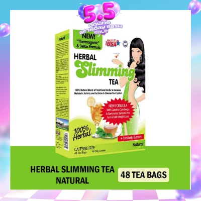 21ST CENTURY - 100% Herbal Slimming Caffine Free Tea Natural Tea Bags 2g x 48s
