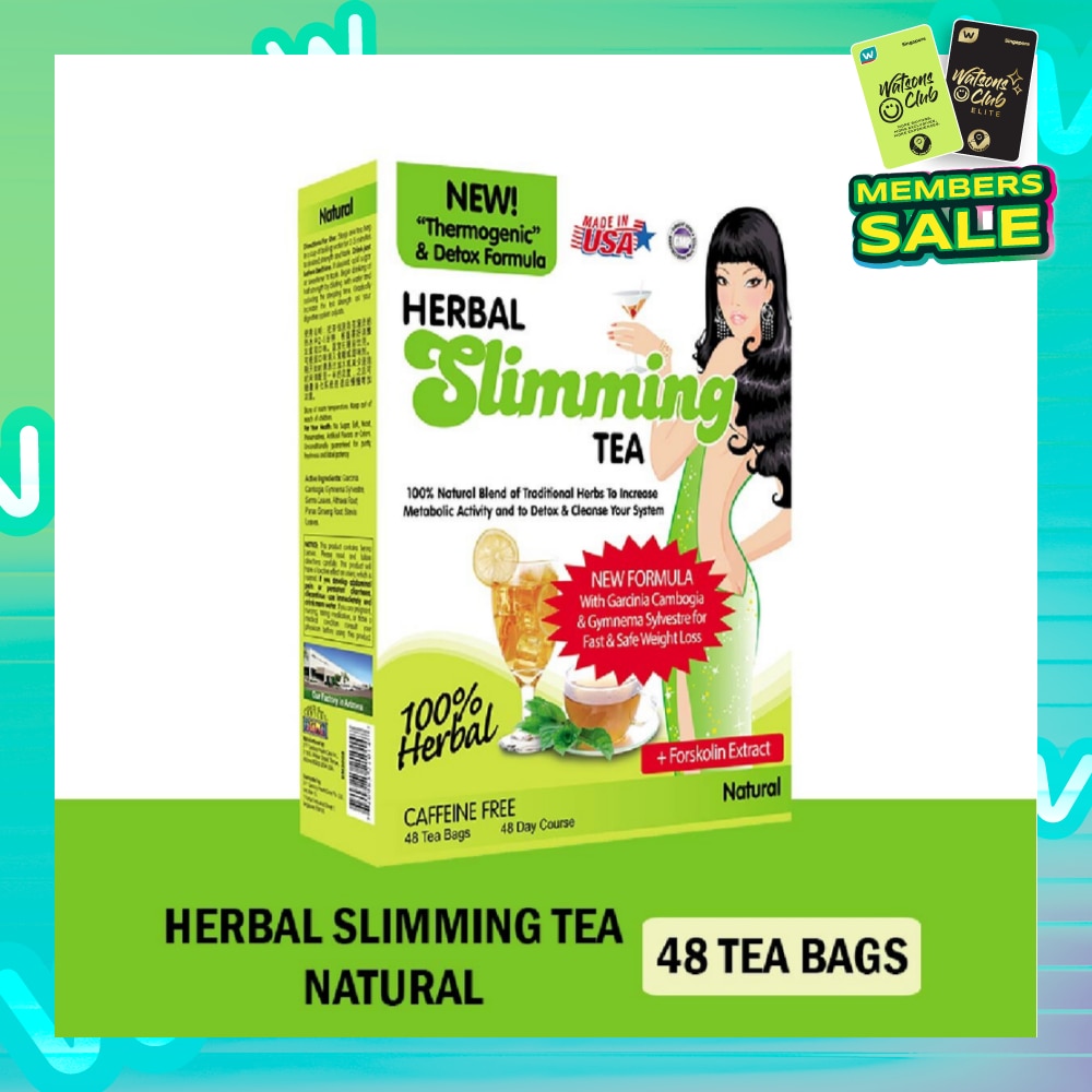 100% Herbal Slimming Caffine Free Tea Natural Tea Bags (Increase Metabolic Activity) 2g x 24s