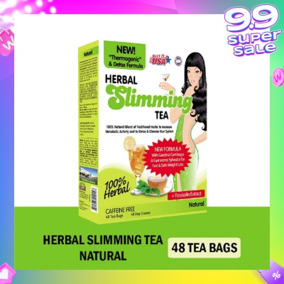 21ST CENTURY 100% Herbal Slimming Caffine Free Tea Natural Tea Bags (Increase Metabolic Activity) 2g x 24s
